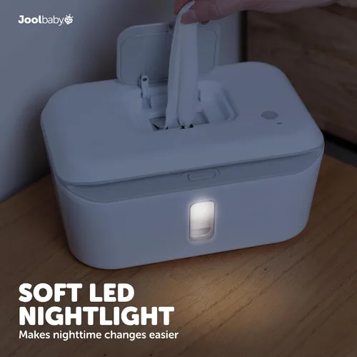 Vista 4 de Jool Baby Calentador de toallitas y dispensador con luz LED cambiante