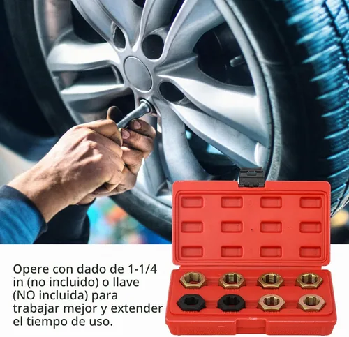 Vista 6 de Kit de limpieza y reenhebrado fraccionario de husillo de eje de 8 piezas, reparación de cazador de roscas, herramientas de roscado de limpieza