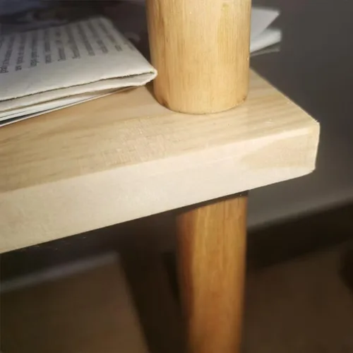 Vista 6 de (3er piso) Mesita de noche de café de madera maciza, zapatero, mesa de sala de estar, mesa de centro de madera maciza, oficina, dormitorio, espacio