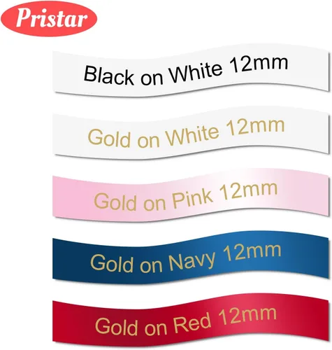 Vista 8 de Pristar Cinta de satén de repuesto compatible TZe para Brother TZe-R231 TZe-R234 TZe-RE34 TZe-RN34 TZe-RW34 para PT-P710BT D210 H110 H100 E110 H101