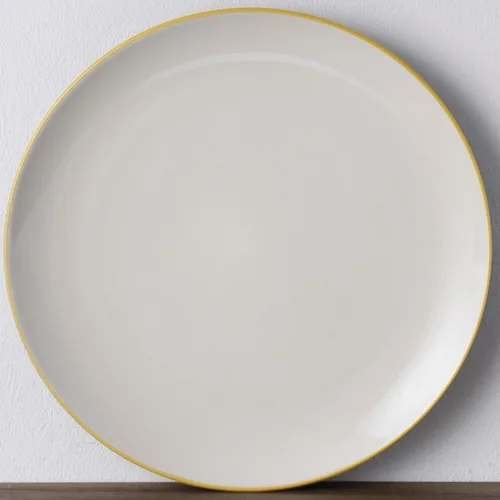 Vista 6 de Noritake Colorwave Mostaza Juego de 4 platos llanos Coupé, 10-1/2