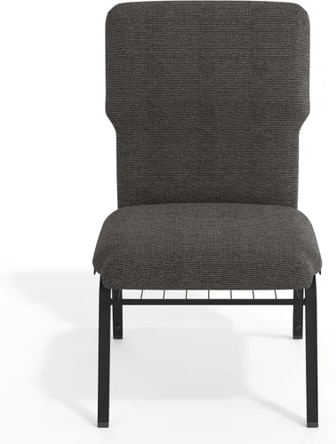 Vista 10 de Flash Furniture Advantage - Silla de iglesia con descuento de mármol negro, 21 pulgadas de ancho