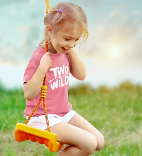 Vista 4 de Two Wild - Camiseta para niña de 2 años de edad, traje de segundo cumpleaños