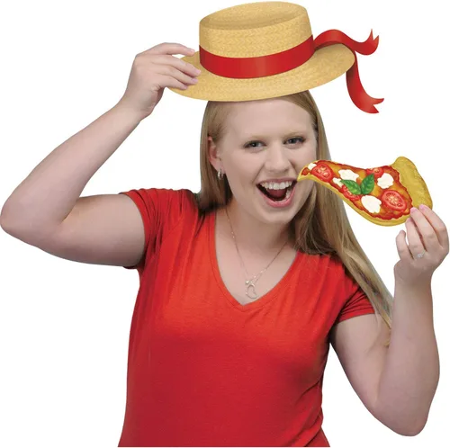 Vista 3 de Beistle Letreros divertidos de fotos italianas, paquete de 30, accesorios de cartulina de doble cara con iconos clásicos de Italia para fiestas