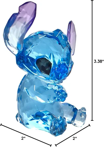 Vista 9 de Enesco Facets Disney Lilo and Stitch Figurina, 3.5 Pulgadas, Azul