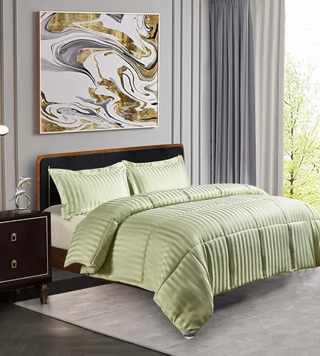 Vista 3 de Blue Ridge Home Fashions Kathy Ireland-Essentials - Juego de edredón reversible de 3 piezas de microfibra con diseño de damasco, color chocolate
