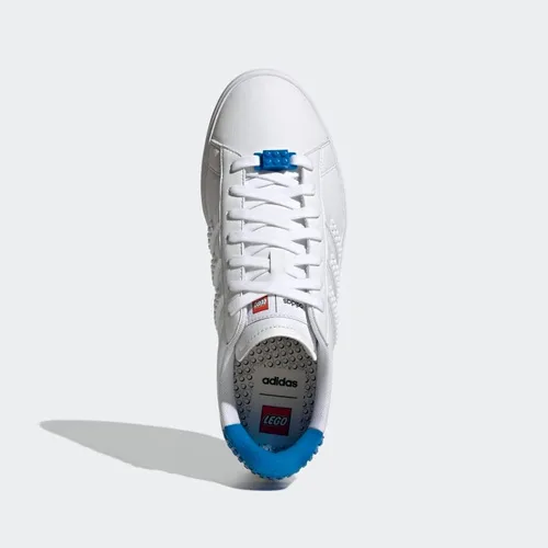 Vista 2 de adidas Grand Court x Lego 2.0 - Zapatos para hombre, color blanco, talla 8.5, Nube BlancoNube BlancoAzul Shock
