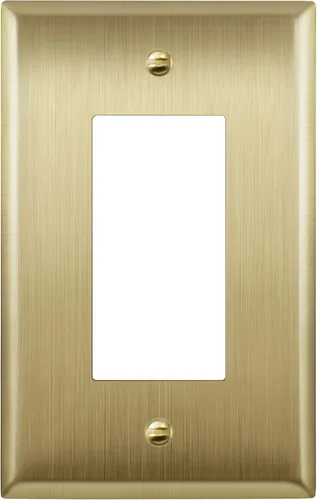 Vista 28 de LIDER Placa decorativa de pared de metal para interruptor o receptáculo, cubierta de salida de acero inoxidable, resistente a la corrosión