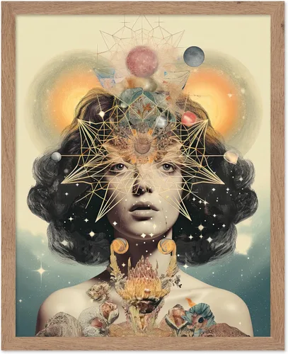 Vista 56 de Poster Master Póster OVNI – Impresión de mujer enmascarada – Arte extraterrestre – Arte surrealista – Arte de ciencia ficción – Regalo para hombres