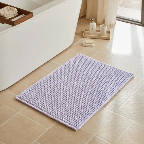 Vista 34 de Triohero Tapete de baño con diseño de gofre, tapete de baño pequeño y bohemio, antideslizante, lavable, ultra suave, súper absorbente, de secado