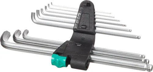 Vista 2 de Wera 05073594001 950 Pkls/9 Sm N Sb Juego de llaves hexagonales de brazo largo
