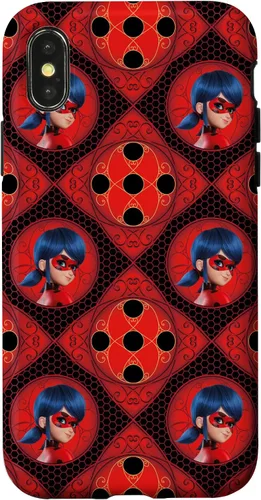 Vista 5 de Miraculous Ladybug and Cat Noir The Movie LB Pattern Case para iPhone 17