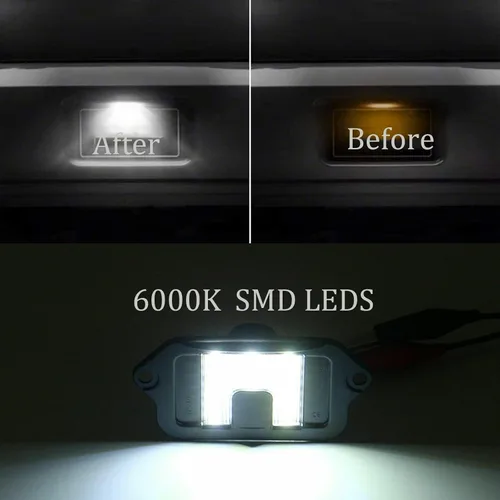 Vista 3 de Lámpara LED completa para matrícula, lámpara de repuesto, resistente al agua, para Ford Mustang 2005, 2006, 2007, 2008, 2009, 6000 K, diamante