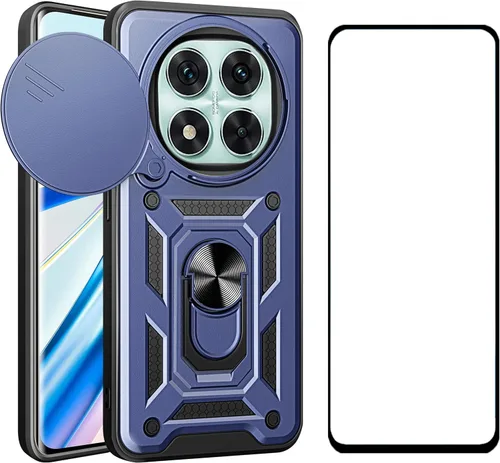 Vista 11 de Funda para Motorola Moto G 5G 2024 con protector de pantalla, funda protectora con protector de cámara, funda protectora con función atril para Moto
