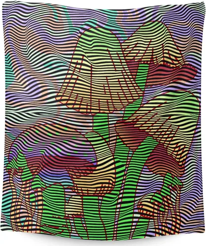 Vista 19 de Manta pequeña de marihuana de marihuana de hongos, 50 x 40 pulgadas, para mujeres y hombres, manta de felpa suave para cama, sofá, manta negra