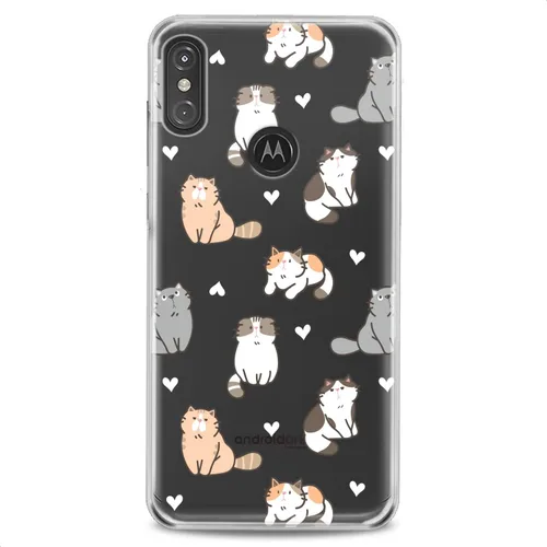 Vista 14 de Funda de TPU compatible con Motorola G9 G8 Plus G7 E20 P40 Z4 Edge 20 G22 Stylus negro Baby Cats Kawaii Flexible Silicona Animales Diseño Lindo