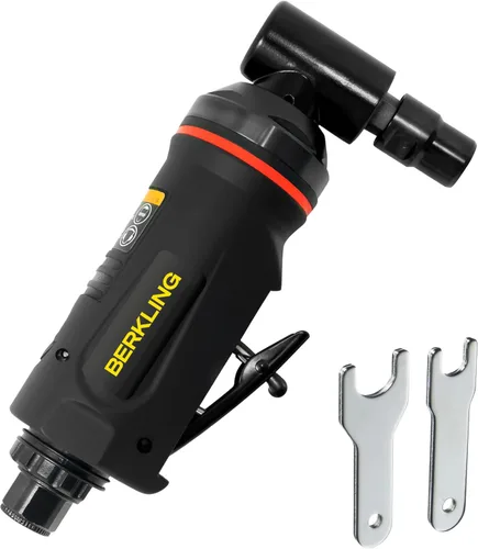 Vista 10 de BT 6321-7 - Amoladora neumática recta extra larga de 1/4 pulgadas - Amoladora neumática de grado profesional con control de velocidad variable