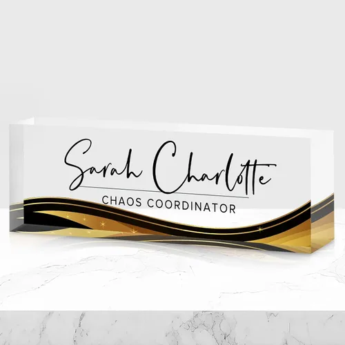 Vista 28 de Placa de nombre de oficina personalizada para escritorio, placa de nombre, regalos personalizados para compañeros de trabajo, jefe, profesor