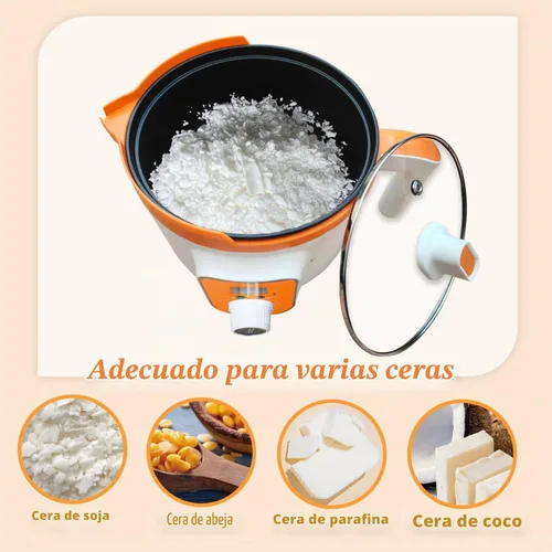 Vista 6 de Ksedcon Derretidor de cera digital para hacer velas con temperatura