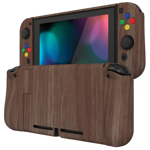 Vista 55 de PlayVital AlterGrips Ergonomic Grips Cover for Nintendo Switch, [2 Design] Interchangeable Comfort Dockable Protective Case with Screen Protector &
