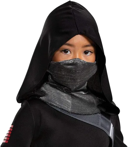 Vista 3 de Girls Snake Eyes Costume for Kids Deluxe Official GI Joe Costume with Mask