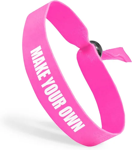 Vista 15 de Pulseras de tela con cuentas ajustables reutilizables Totalmente personalizables Ideal para conciencia, promociones y eventos Disponible a