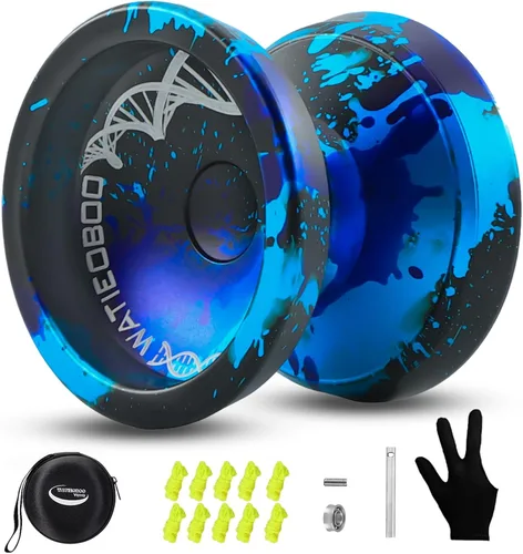 Vista 10 de WATIEOBOO C130 yoyo Profesional Sensible Yoyo Rodamiento para Principiantes Rodamiento No Sensible de Dedo Girar Yoyos Truco Yoyo Pro yoyos
