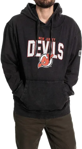 Vista 20 de Calhoun NHL Sudadera con capucha unisex Acid Wash - Sudadera de forro polar vintage para fanáticos