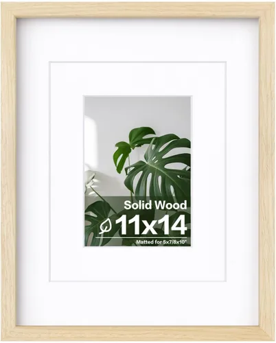 Vista 176 de Egofine - Portarretratos de 4 x 6 pulgadas, de madera maciza con plexiglás, para fotos de 3.5 x 5 con paspartú o de 4 x 6 sin paspartú, para colocar