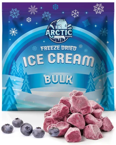 Vista 90 de Arctic Farms Trozos de Helado Liofilizado Empaquetados y en Caja - No se Derrite (1 libra, S'mores)
