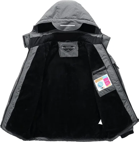 Vista 3 de Chaqueta de esquí impermeable para mujer con capucha