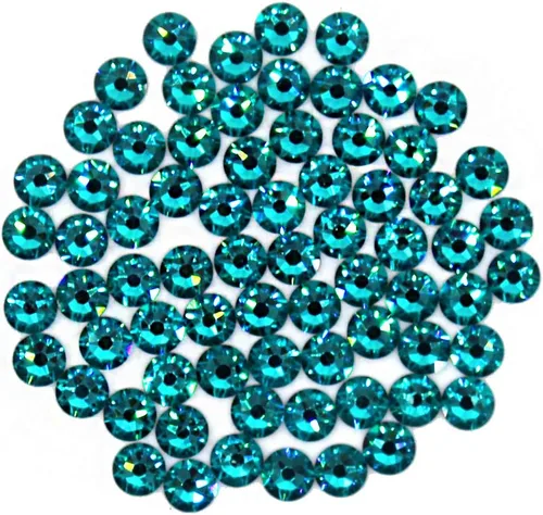 Vista 2 de Preciosa Viva Rhinestones Sin Hotfix Flatback - Circón azul - SS12 (0.118 in) - Elige tu cantidad (72)