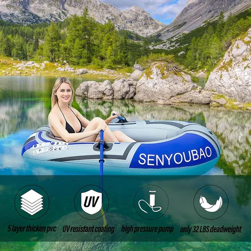 Vista 7 de BESTHLS Barco inflable, piscina y barco inflable del lago