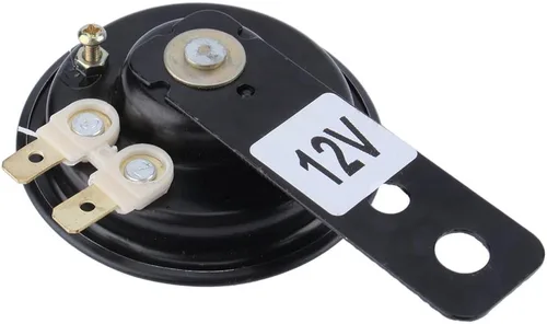 Vista 2 de 12V 1.5A Super 105dB Scooter Ciclomotor Dirt Bike ATV Negro Cuenca de la motocicleta Bocina de aire 2.756 in A24 Auto Car Vehicle Horn