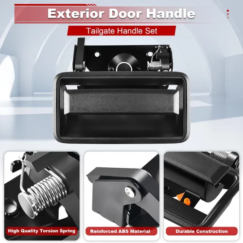 Vista 4 de FAERSI Pestillo de metal para puerta trasera con bisel compatible con Chevrolet Chevy GMC Truck C1500 C2500 C3500 K1500 K2500 K2500 K3500, Repalces#