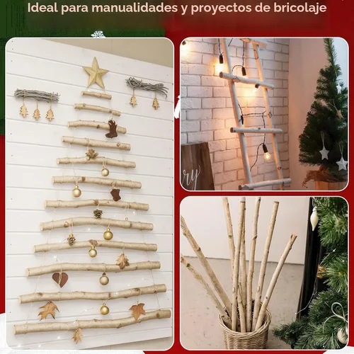 Vista 3 de 5 varillas de abedul blanco de 4 pies 1-1.5 pulgadas de diámetro, ramitas de madera natural para manualidades, ramas, decoración del hogar