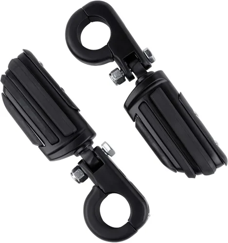 Vista 30 de Green-L Estriberas universales para motocicleta de 1 1/4 pulgadas con abrazadera P para Harley Sportster Softail Dyna Touring Road King Street Glide