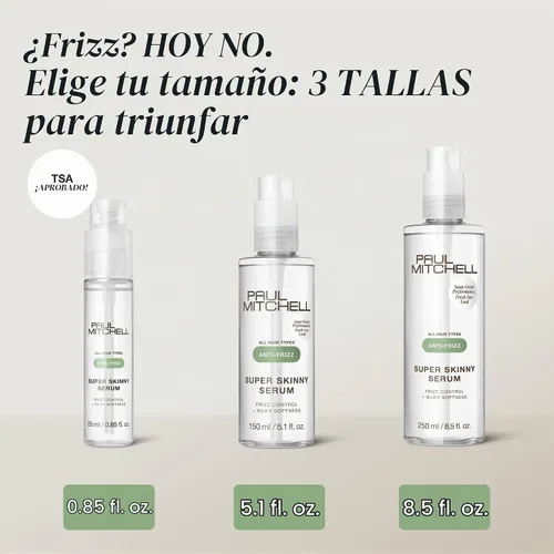 Vista 13 de Paul Mitchell El suero súper delgado acelera el tiempo de secado resistente a la humedad para el cabello encrespado