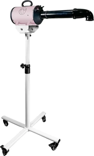 Vista 10 de Flying Pig - Secador de aseo para perros de alta velocidad con velocidad de aire y calor variables (negro con logotipo blanco)