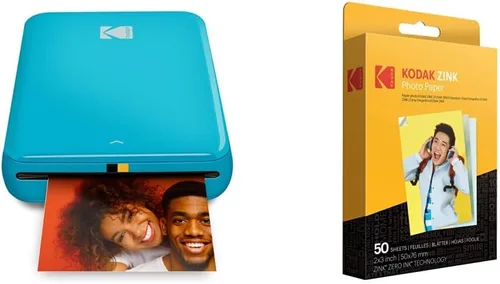 Vista 6 de KODAK Barbie x Step Slim Impresora fotográfica instantánea inalámbrica portátil de 2"x3" Papel fotográfico prémium (50 hojas)