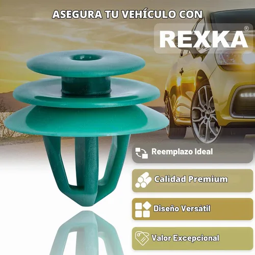 Vista 4 de Rexka 15 piezas de clip de retención para panel de puerta, compatible con Hyundai 82315-2W000 Santa Fe Sonata (paquete de 30)