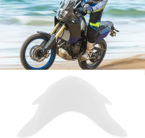 Vista 4 de Fydun Protector de faros delanteros de motocicleta, superficie lisa resistente con tornillo de montaje de repuesto para 700 2019‑2022 (transparente)