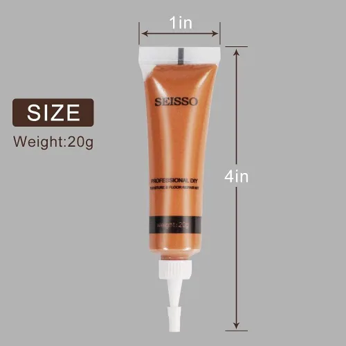 Vista 10 de SEISSO Kit de reparación de madera, pintura de retoque de madera, restaura cualquier tinte de madera para muebles de madera, 12 colores, cubierta