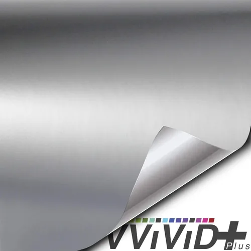 Vista 2 de VViViD+ Rollo de vinilo adhesivo satinado semibrillante blanco de aluminio premium (0,5 pies x 5 pies)
