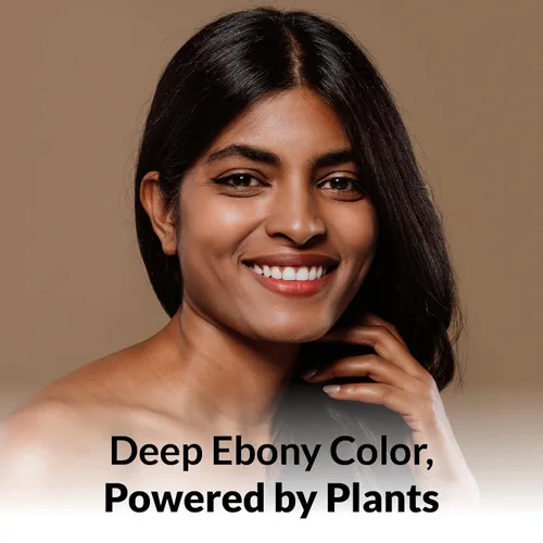 Vista 6 de Orientana Polvo de henna para cabello - Henna negro natural - Negro ébano 3.5 oz Ébano negro