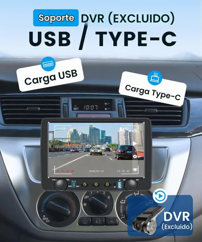 Vista 7 de Rimoody - Estéreo de automóvil de un solo din con Carplay inalámbrico y Android Auto, receptor de audio para automóvil con pantalla táctil de 9