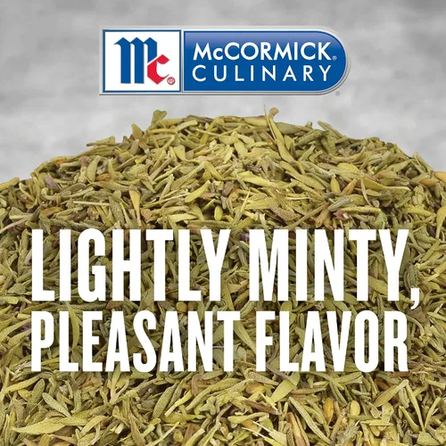 Vista 3 de McCormick Culinary Hojas de tomillo, 27.5 onzas, un recipiente de 27.5 onzas de hojas secas de tomillo, perfectas para sopas, platos principales