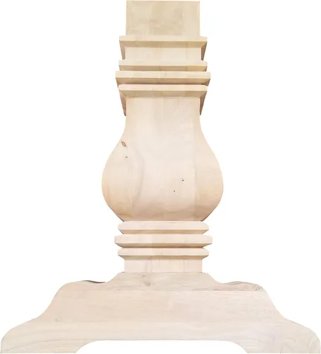 Vista 2 de DESIGN 59 Base de mesa de caballete - Pedestal de madera dura individual (P01)