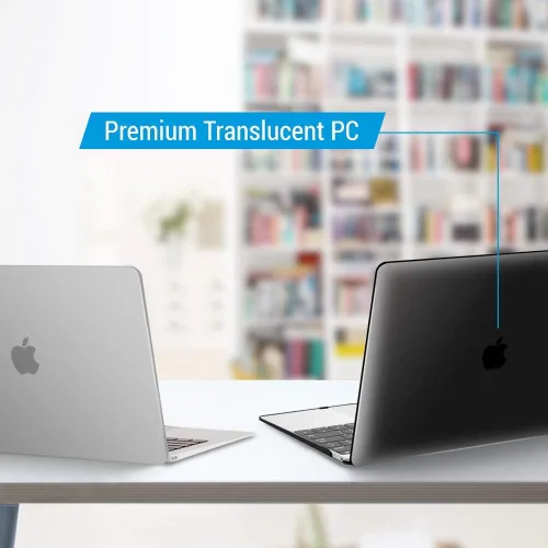 Vista 3 de IBENZER Compatible con MacBook de 12 pulgadas, carcasa rígida para Mac de 12 pulgadas con pantalla Retina modelo A1534 2020 2019 2018 2017 2016 Negro