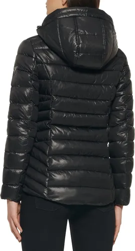 Vista 5 de GUESS Women's Mid-Weight Hooded Jacket